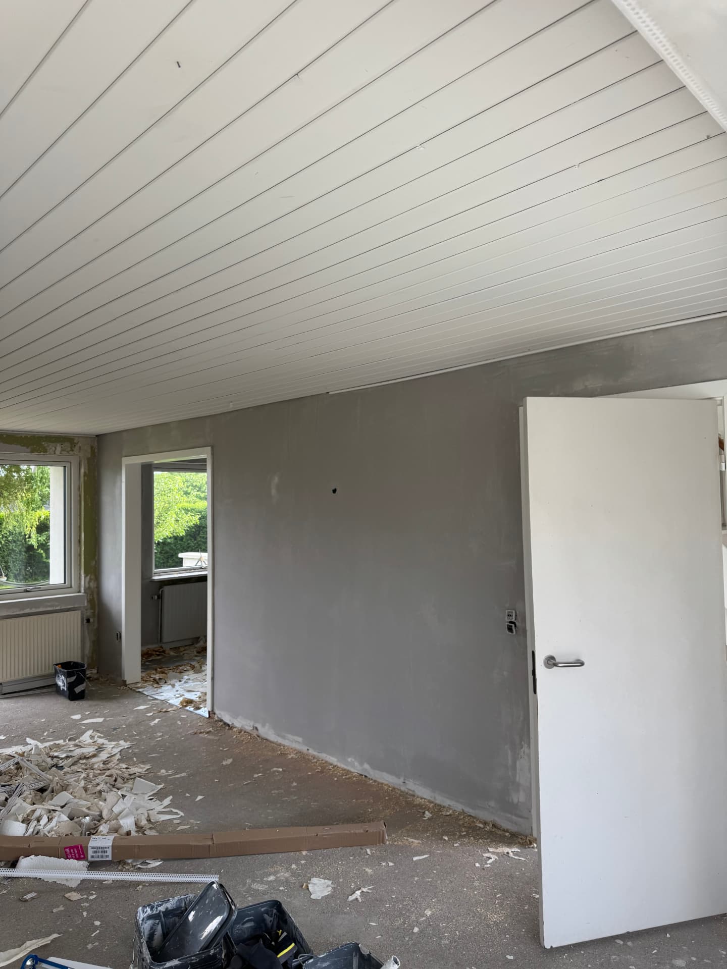Stue under renovering